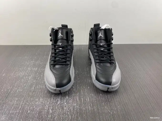 Rep TBkick CT8013-019 Air Jordan 12 Wolf Grey Black 0531